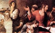 STROZZI, Bernardo Banquet at the House of Simon (detail) er oil on canvas